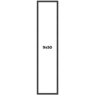9x50 Frame Brown Solid Wood Picture Frame - Complete Modern Photo