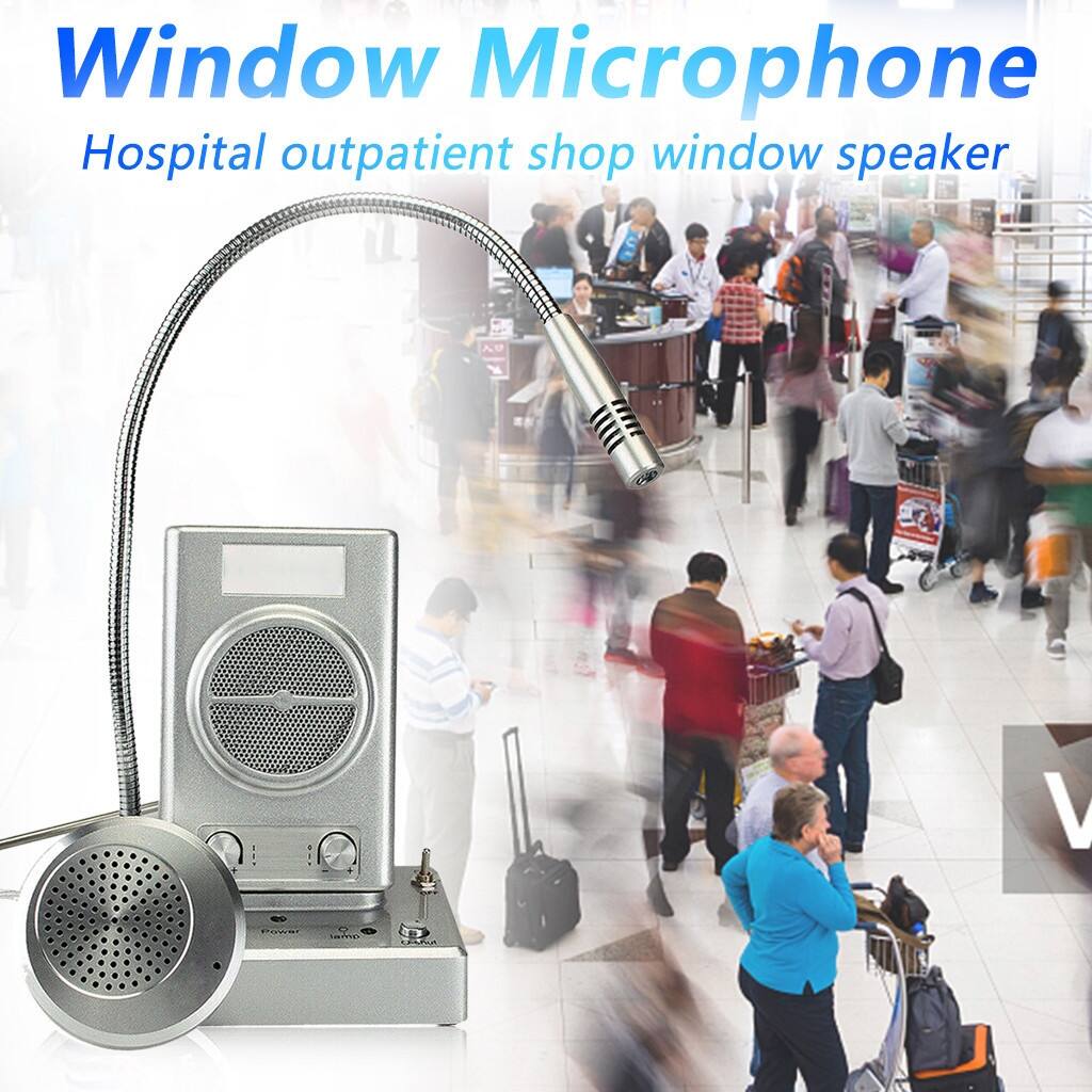 Clinic Store Window Speaker System Window Microphone w/Speaker Intercom