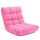 preview thumbnail 10 of 18, Adjustable 14-position Padded Floor Chair Recliner Pink