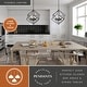 preview thumbnail 2 of 14, VAXCEL Rad 4-Light Mid-Century Modern Geometric Cage Pendant, LED Compatible, Adjustable Height Hanging Ceiling Fixture