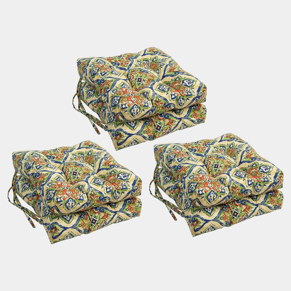 16-inch Square Outdoor Dining Chair Cushions (Set of 2, 4, or 6)