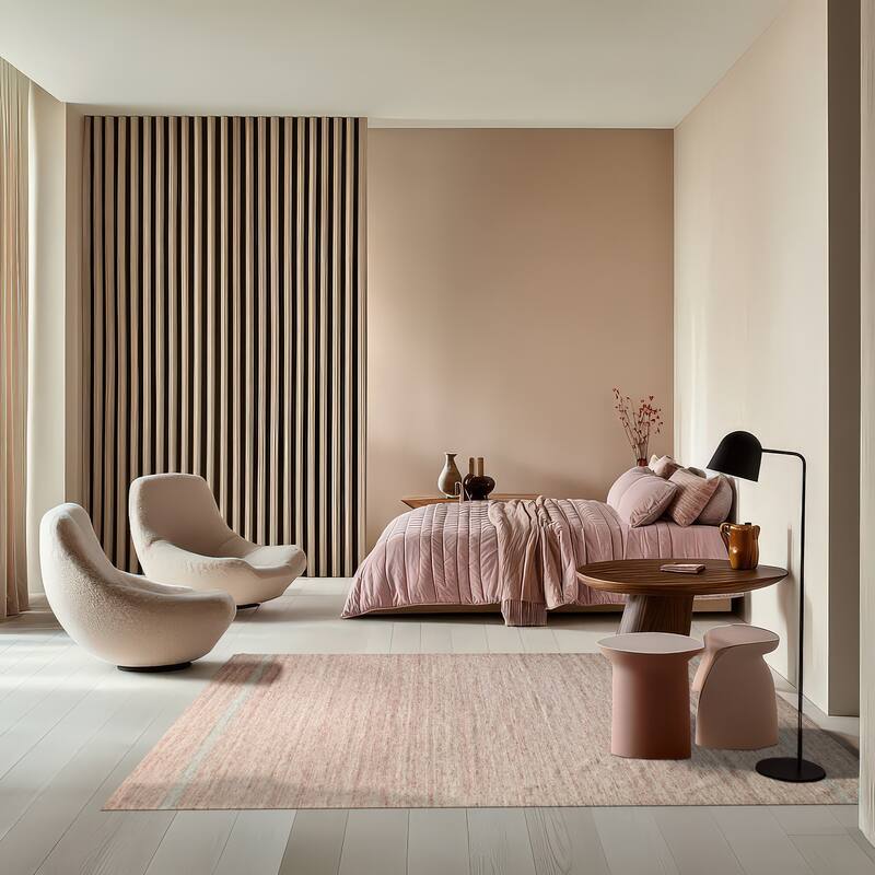Hand-Woven Wool Contemporary Natural Wool Flat Area Rug