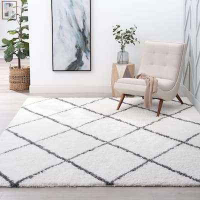 Joy Shag Moroccan Stripe Indoor Area Rug