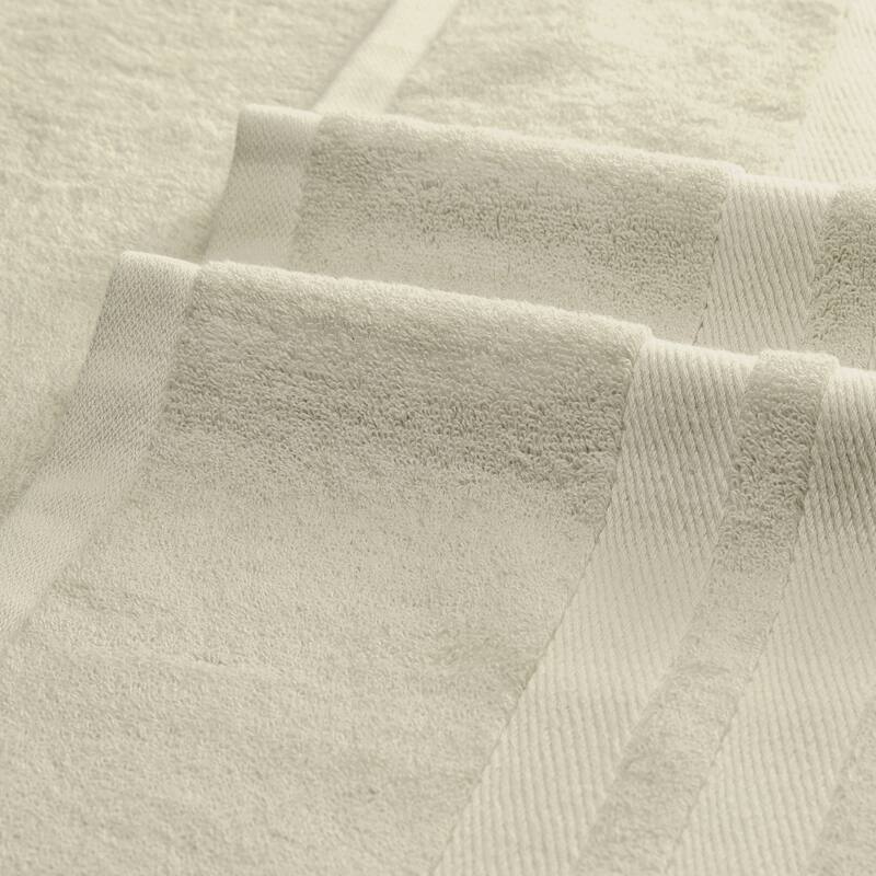 Set of 2 Cotton Bath Towels, Soft, Highly Absorbent and Quick Dry Towels Bathroom, Gym, SPA, Yoga 28" x 56" - Brown