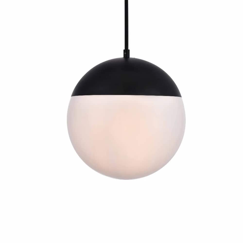 Elegant Lighting Eclipse Single Light 12" Wide Pendant with Frosted
