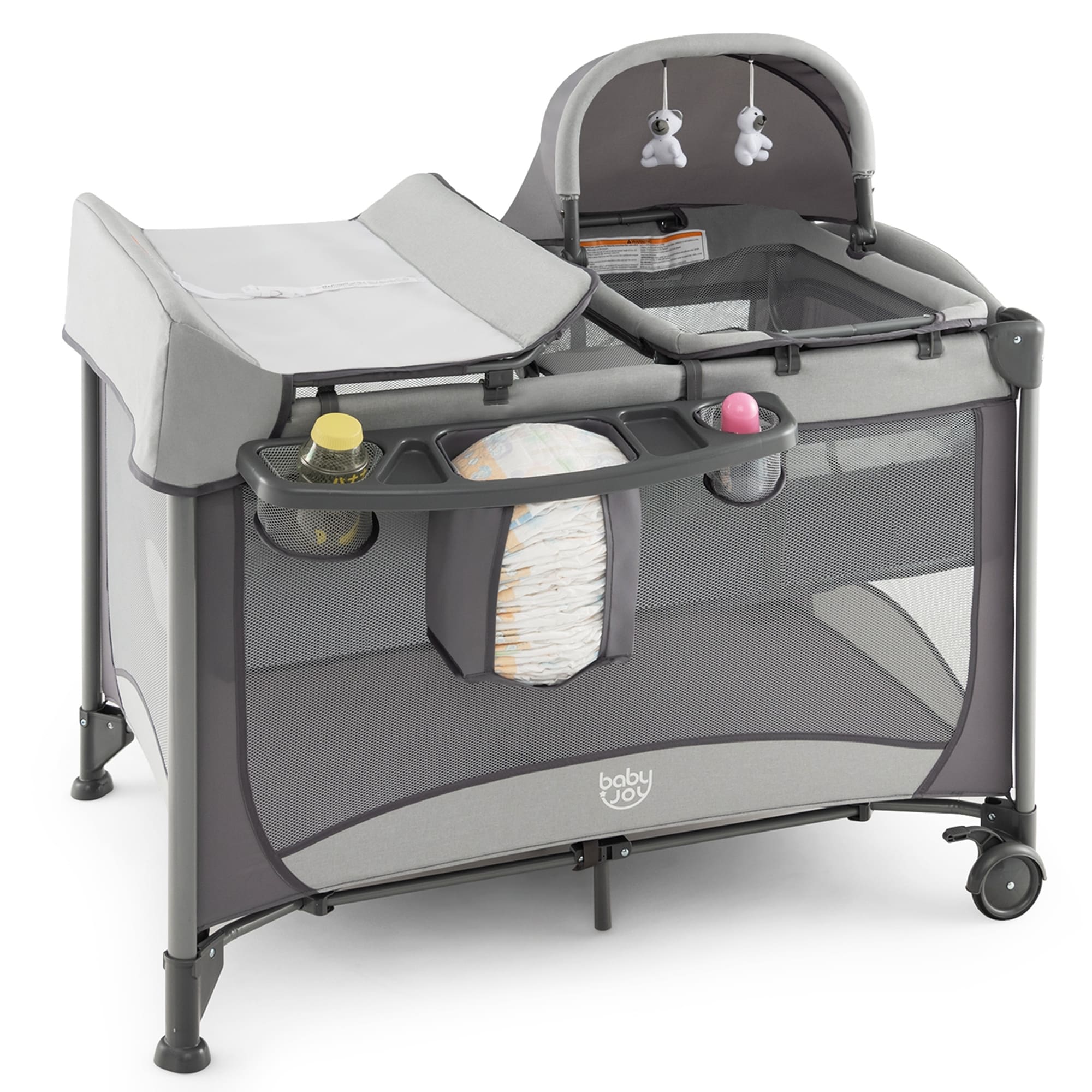 Babyjoy 5 in 1 Portable Baby Playard Nursery Center with Cradle