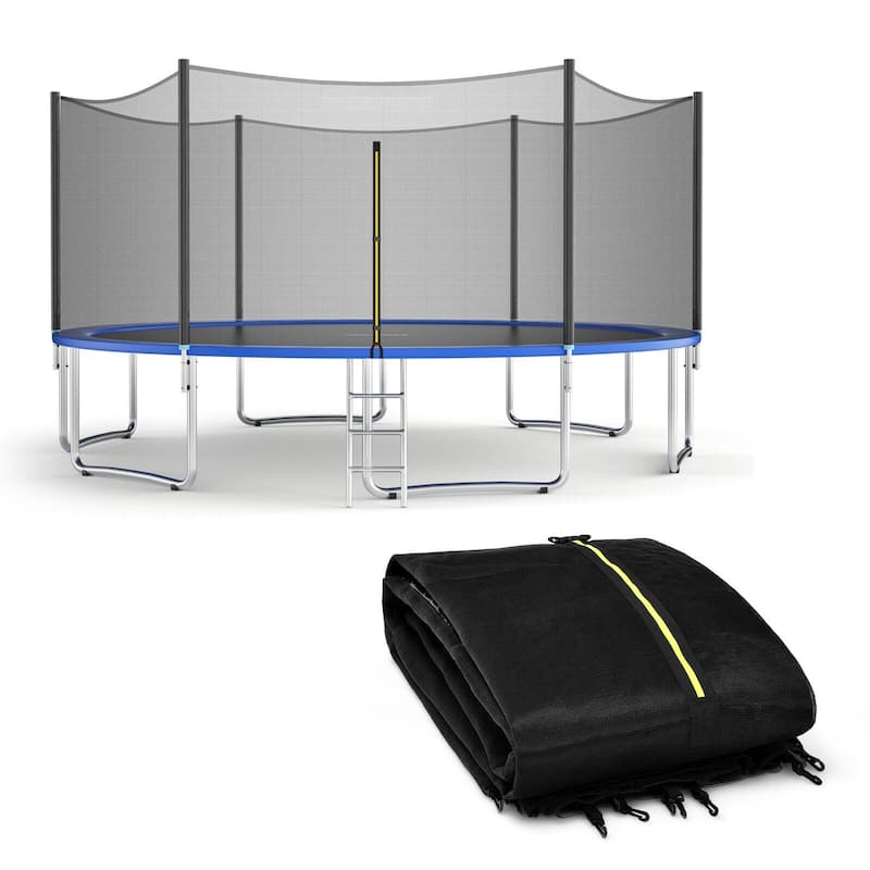 Black Trampoline Safety Replacement Protection Enclosure Net (Trampoline not included)