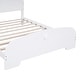 preview thumbnail 7 of 7, Full Size Wood Platform Bed with Bear-Shaped Headboard, Footboard, and Wooden Support