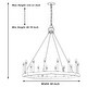 preview thumbnail 2 of 7, The Gray Barn Orchard House Vintage Wagon Wheel 16-light Chandelier