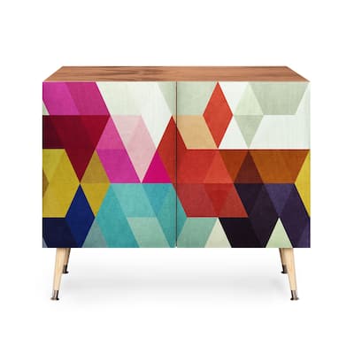 'Modele 7' Geometric Made-to-Order Credenza Cabinet