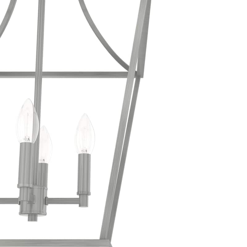 Hunter 15" Laurel Ridge 4-Light Lantern Pendant - Kitchen Island, Dining Room, Entry - Candle, Modern Farmhouse, Industrial