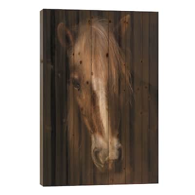 Sapience Print On Wood by Martine Benezech - Multi-Color