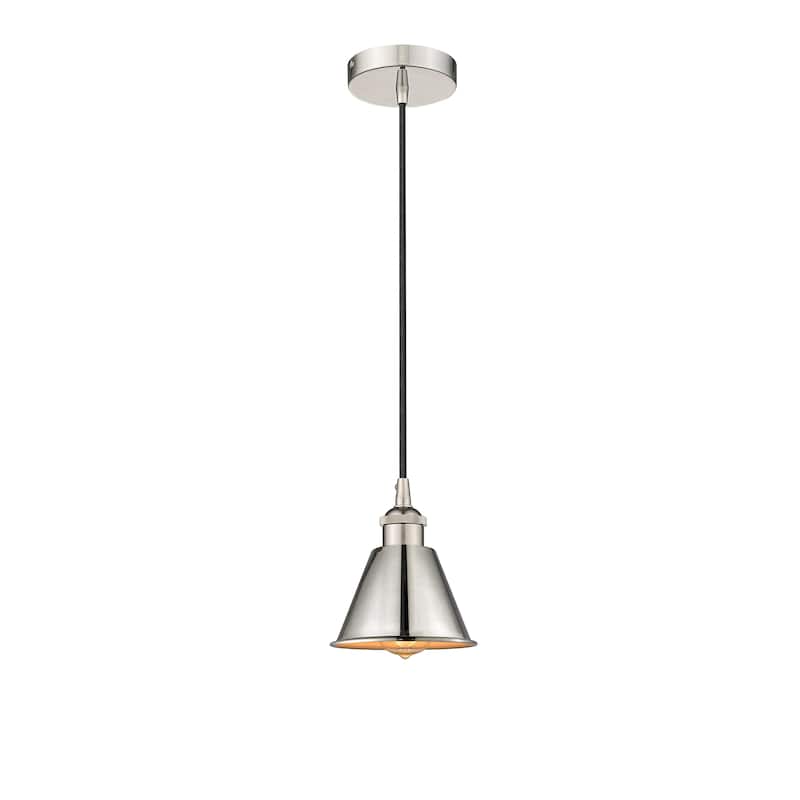 Innovations Lighting Smithfield - 1 Light 7" Cord Hung Mini Pendant. - Polished Nickel