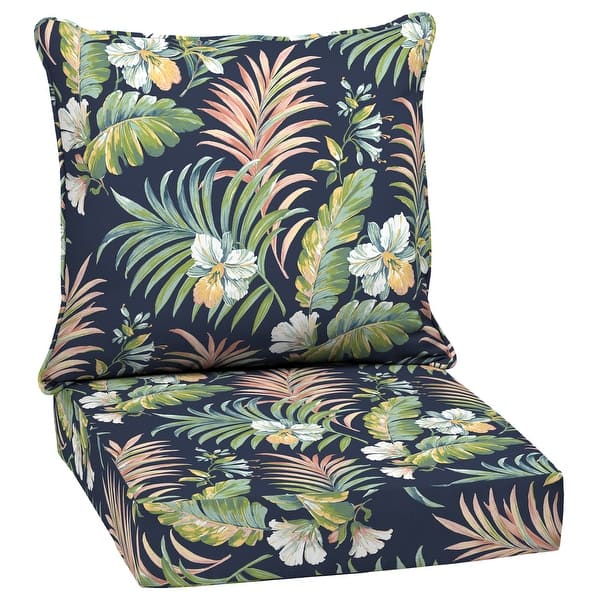 slide 1 of 8, Arden Selections Simone Tropical Outdoor 24 in. Conversation Set Cushion - 24 (L) x 24 (W) x 5.75 (H)