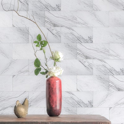 Art3d 102pcs 3"X6" Adhesive Subway Tiles & Wall Tiles Cover 12.75 Sq.Ft.