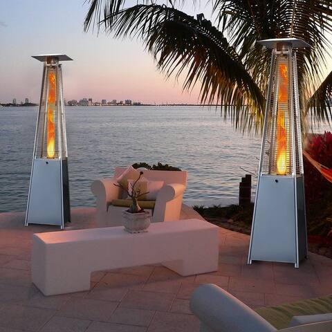 EROMMY HOME 45,000 BTU Pyramid Flame Outdoor Heater - N/A