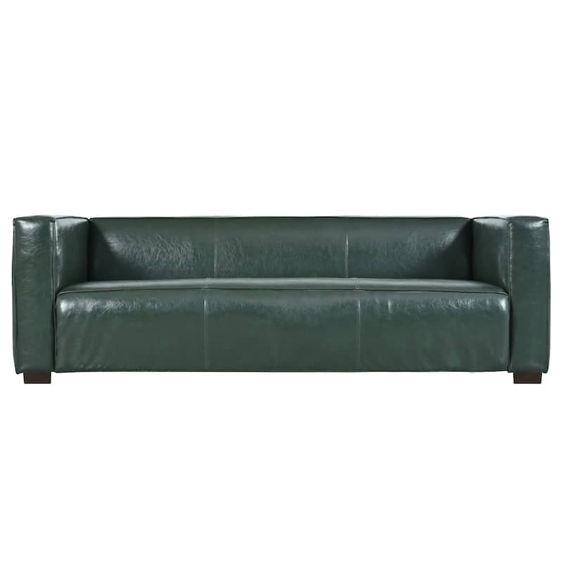 84.25" PU 3-Seater Sofa with Birch Legs in Contemporary Style