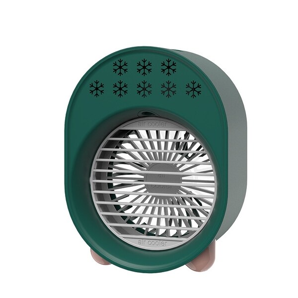 Komopesu Handheld Mini Fan USB Rechargeable Portable Fan Cooler For Office Outdoor Travel Green
