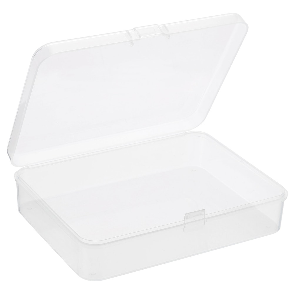 Stor Keeper 1/2 Gal. Clear Square Freezer Food Storage Container with Lids  (2-Pack)