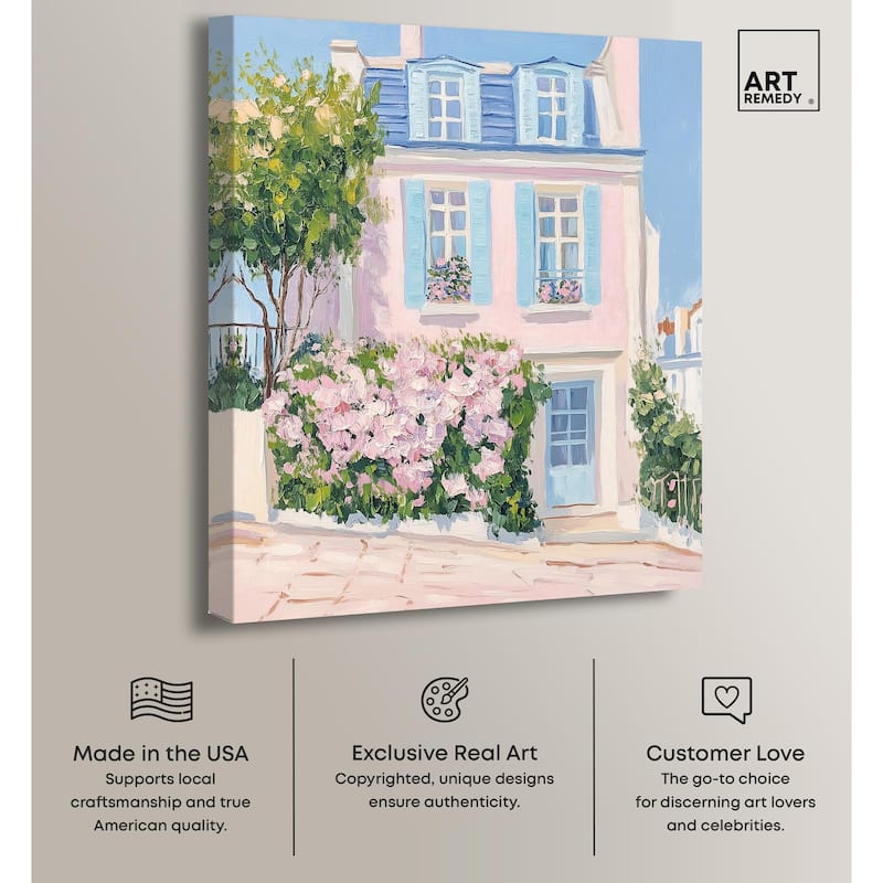 Rosy Residence Canvas by Art Remedy, Gallery Wrapped