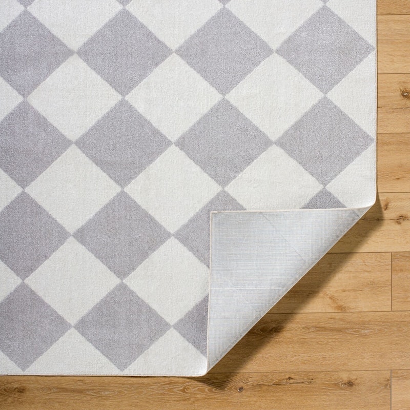 Livabliss Lillian Modern Washable Area Rug - 2'7" x 7'3" - Grey