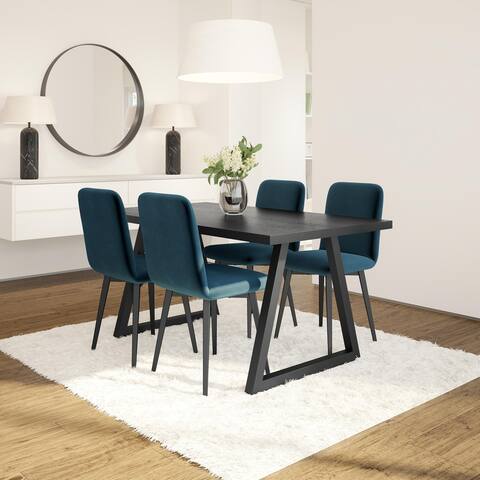 Amisco Answorth Table and Betty Chairs 5-Pieces Dining Set
