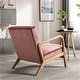 preview thumbnail 18 of 18, Kreindy Velvet/ Wood Mid-century Armchair