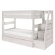 preview thumbnail 16 of 14, Modern Farmhouse Twin Over Twin Bunk Bed with Staircase and Trundle