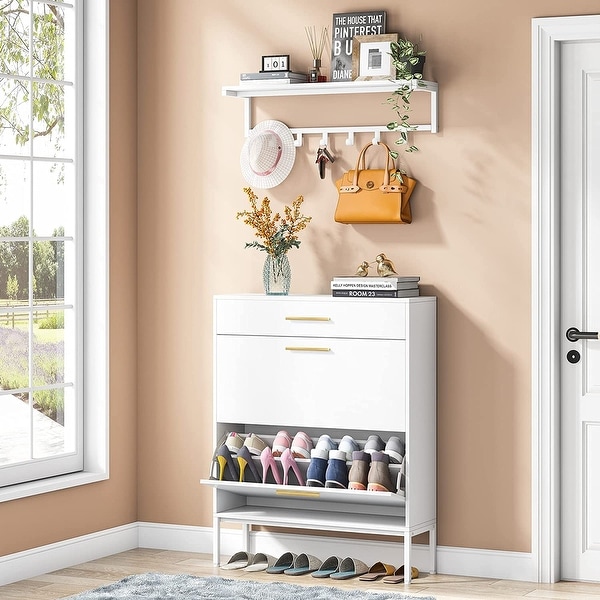 https://ak1.ostkcdn.com/images/products/is/images/direct/e074cead7efd5c3368e0f9fbbbec81a3391b063b/Bluebell-White-3-Drawers-Shoe-Cabinet-%26-Wall-Coat-Shelf-Set.jpg