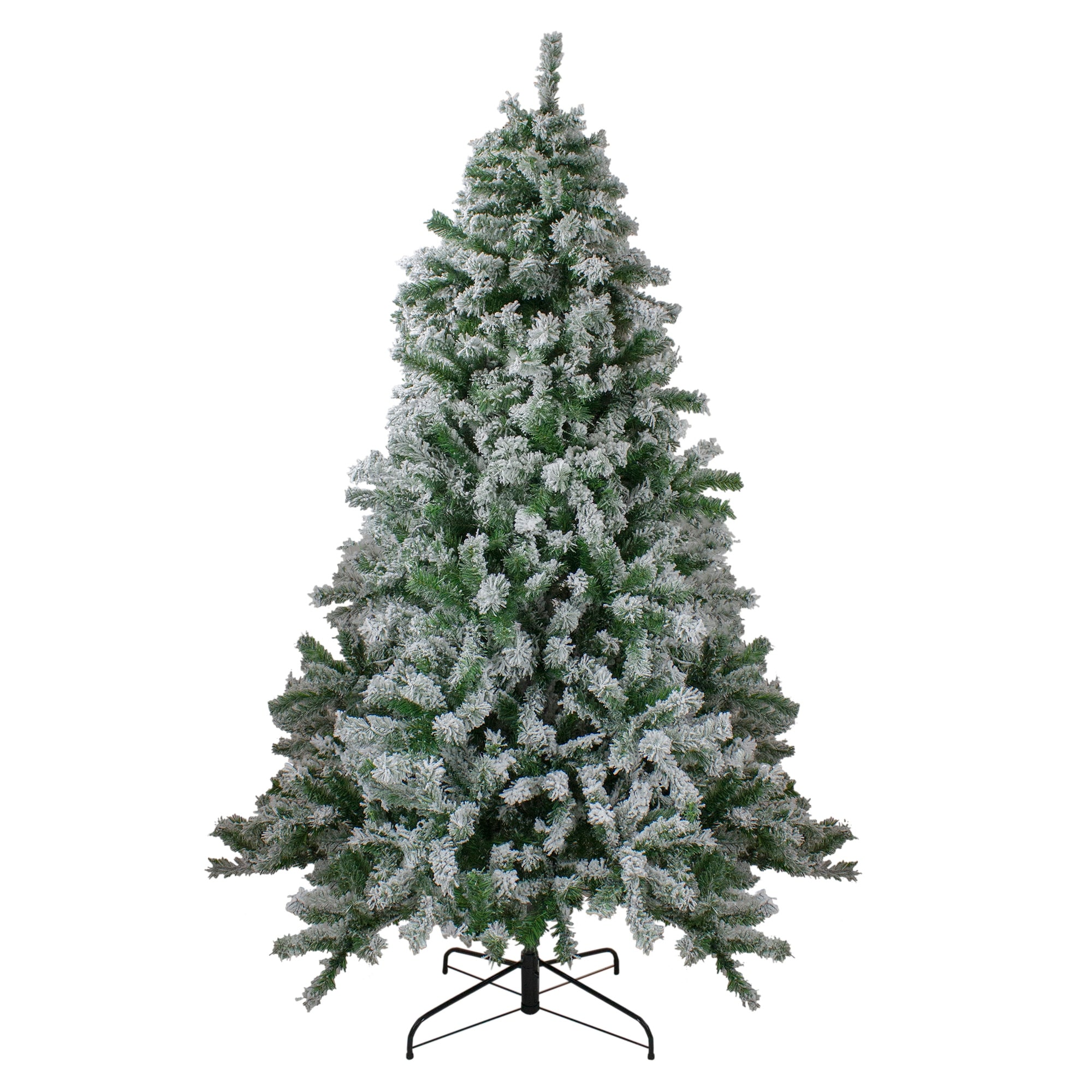 6.5' Flocked Winter Park Fir Artificial Christmas Tree - Unlit - 6.5 Foot