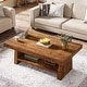 preview thumbnail 8 of 9, 2 Tier Solid Wood Coffee Table for Living Room - 47.24" L x 23.62" W x 19.68" H