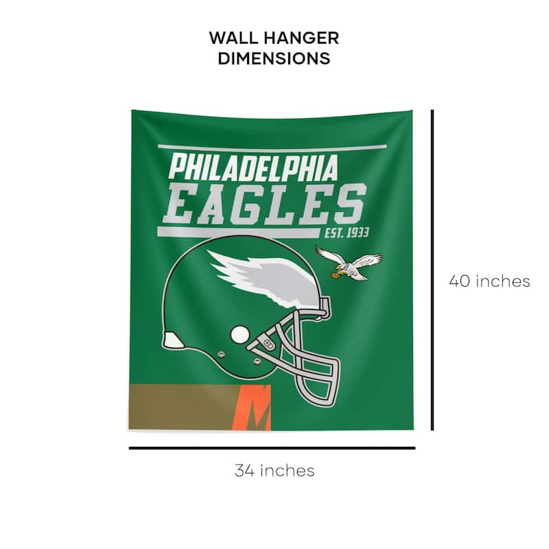 NFL Philadelphia Eagles 40 YD Dash Legacy Wall Hanging - 34"x40"