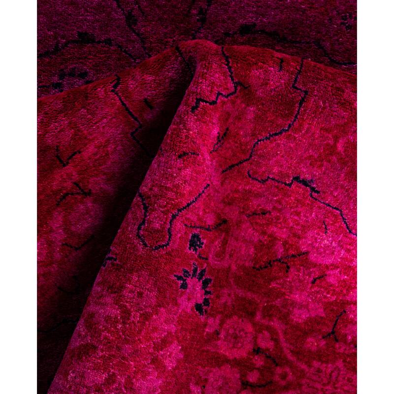 Overdyed One-of-a-Kind Hand-Knotted Area Rug - Pink - 3' 3" x 5' 3"