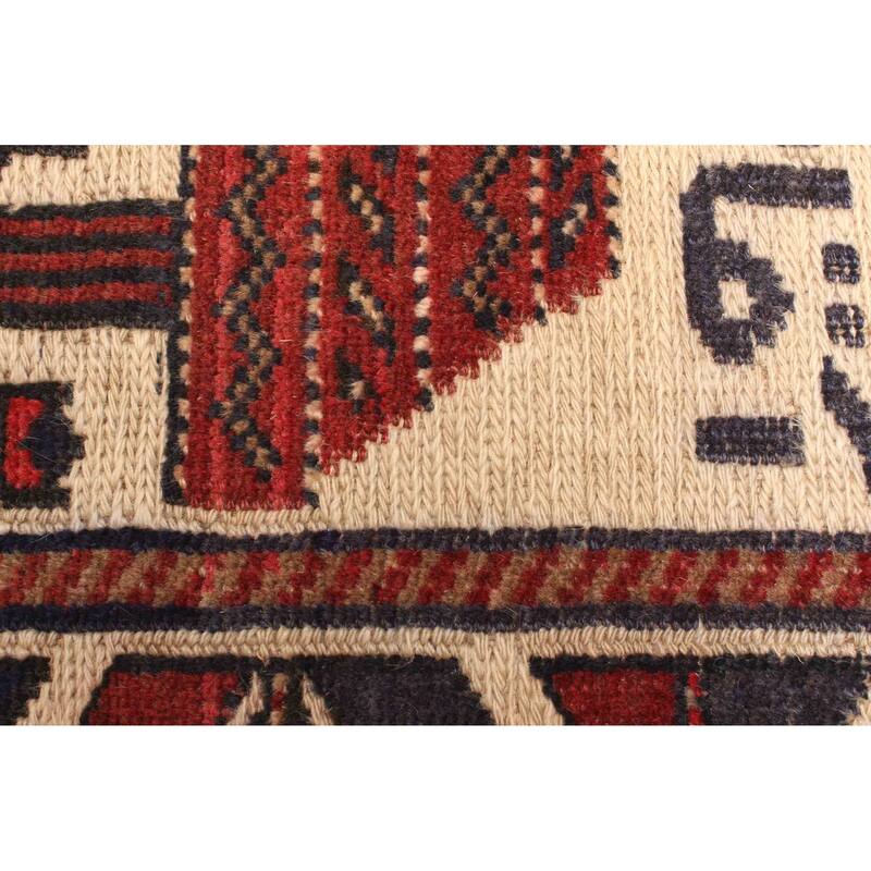 ECARPETGALLERY Hand-knotted Teimani Cream Wool Rug - 3'0 x 4'3