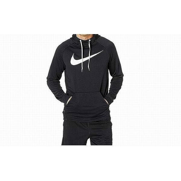 Shop Nike Mens Sweater Black White Size Small S Hooded Graphic Print Logo Overstock 30326783