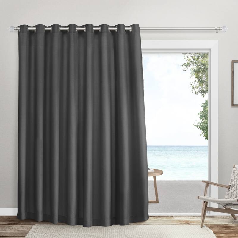 Porch & Den Boosalis Sateen Thermal Woven Blackout Patio Curtain Panel