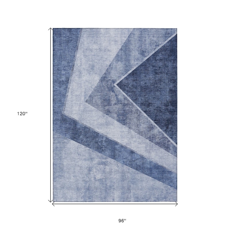 HomeRoots Geometric Transitional Rectangle Outdoor Rug