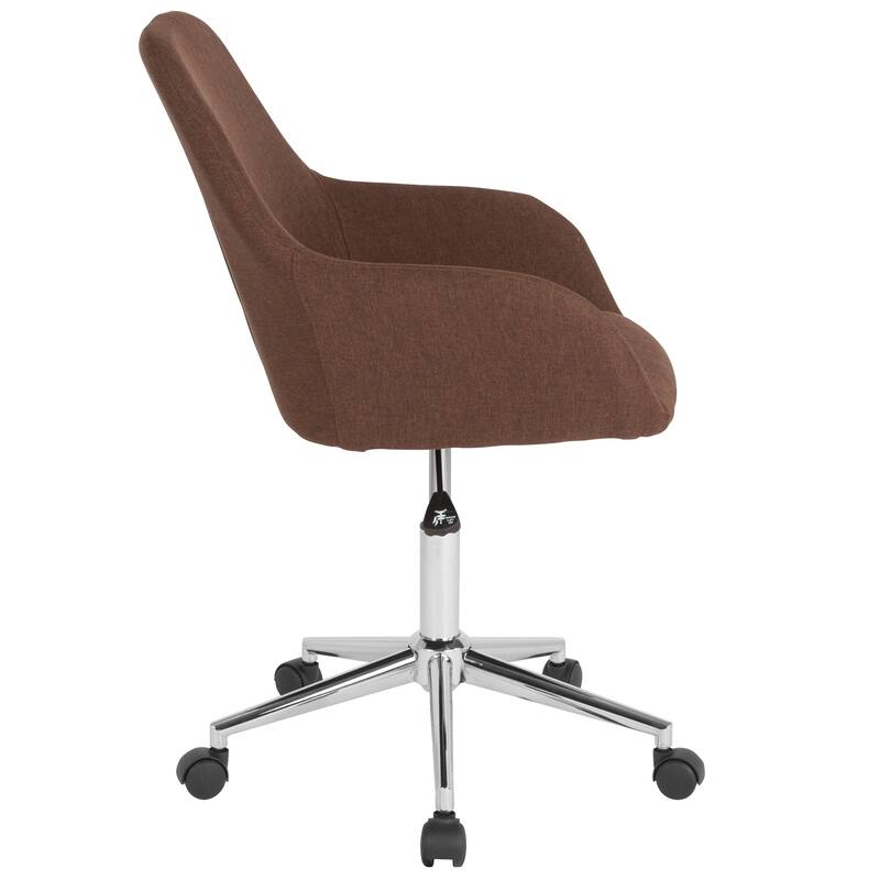 Home & Office Mid-Back LeatherSoft Upholstered Swivel Chair