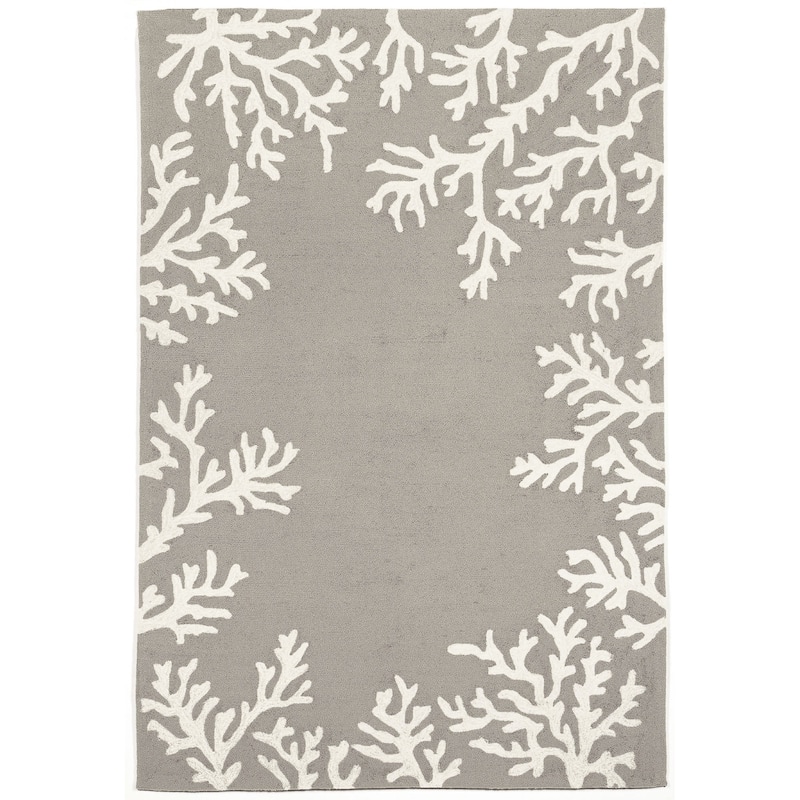 Liora Manne Capri Coral Border Indoor/Outdoor Rug