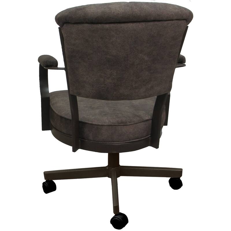 Miami Swivel Metal Caster Chair on Reading Base - 18" High Seat