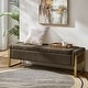 preview thumbnail 6 of 53, Alina Modern Upholstered Flip Top Storage Bench with Metal Legs by HULALA HOME