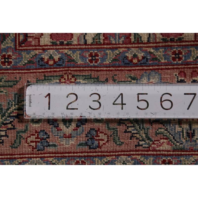 Ivory Floral Aubusson Foyer Rug Hand-Knotted Wool Carpet - 3'1"x 5'0"