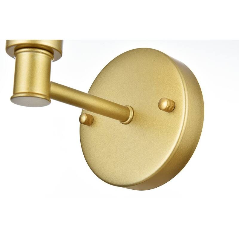 Jaelyin 1 Light Black and Clear Bath Sconce