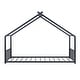 preview thumbnail 6 of 8, 2 Size Metal House Bed with Metal Frame Playhouse Design for Kids