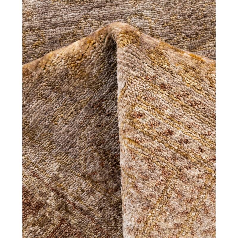 Overdyed One-of-a-Kind Hand-Knotted Runner Rug - Beige - 2' 7" x 7' 9"