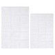 preview thumbnail 2 of 11, Superior Cotton Checkered 2-piece Non-skid Bath Rug Set