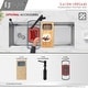 preview thumbnail 30 of 30, STYLISH 45 inch Stainless Steel 16G Workstation Undermount Kitchen Sink - Brushed Stainless Steel - 45" x 19" x 10"