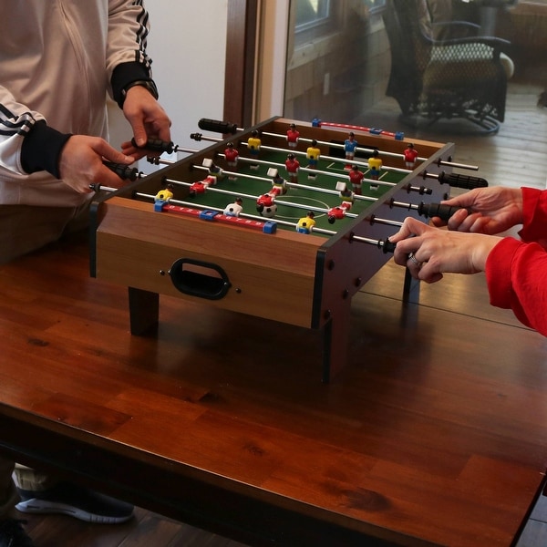 Shop Sunnydaze 28 Inch Tabletop Foosball Game With Legs