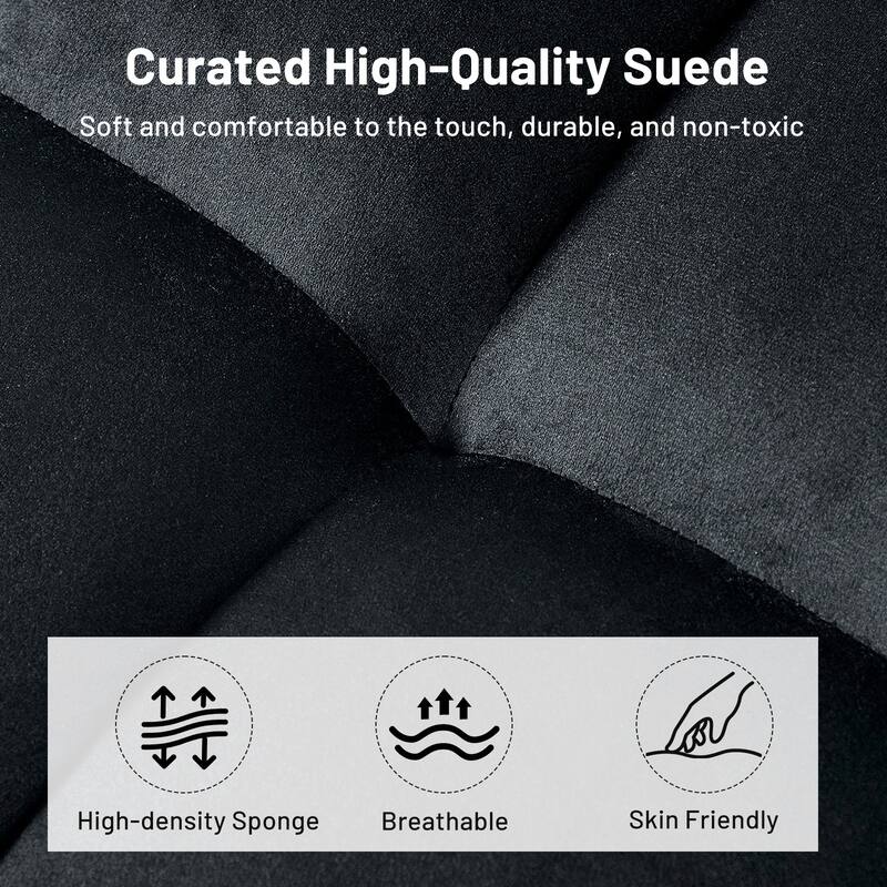 3-in-1 Convertible Sleeper Loveseat Pull Out Twin Size Suede Sofa Bed with 2 Pillows & Pocket