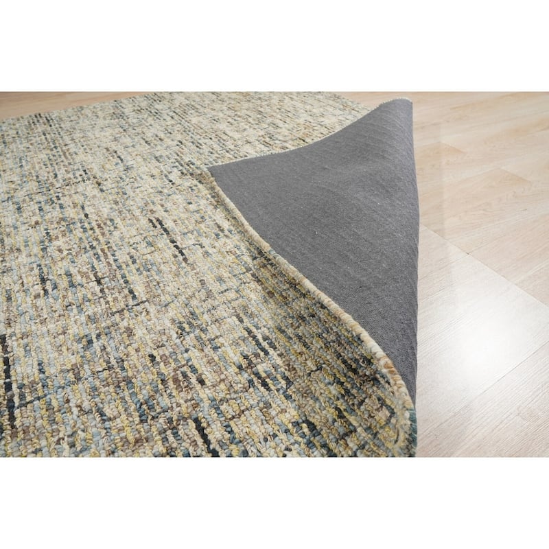 Hand-Tufted Wool Modern Tufted Loop Rug, 5' x 8', Light Green Area Rug, Stylish Soft Texture for Elegant Interiors - L